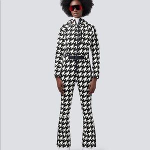 Perfect Moment Star ski suit houndstooth print - NWT